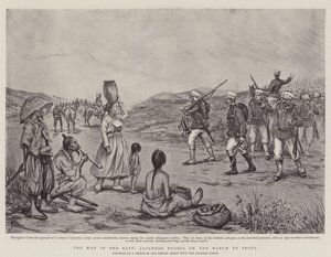 The War in the East, Japanese Troops on the March to Seoul